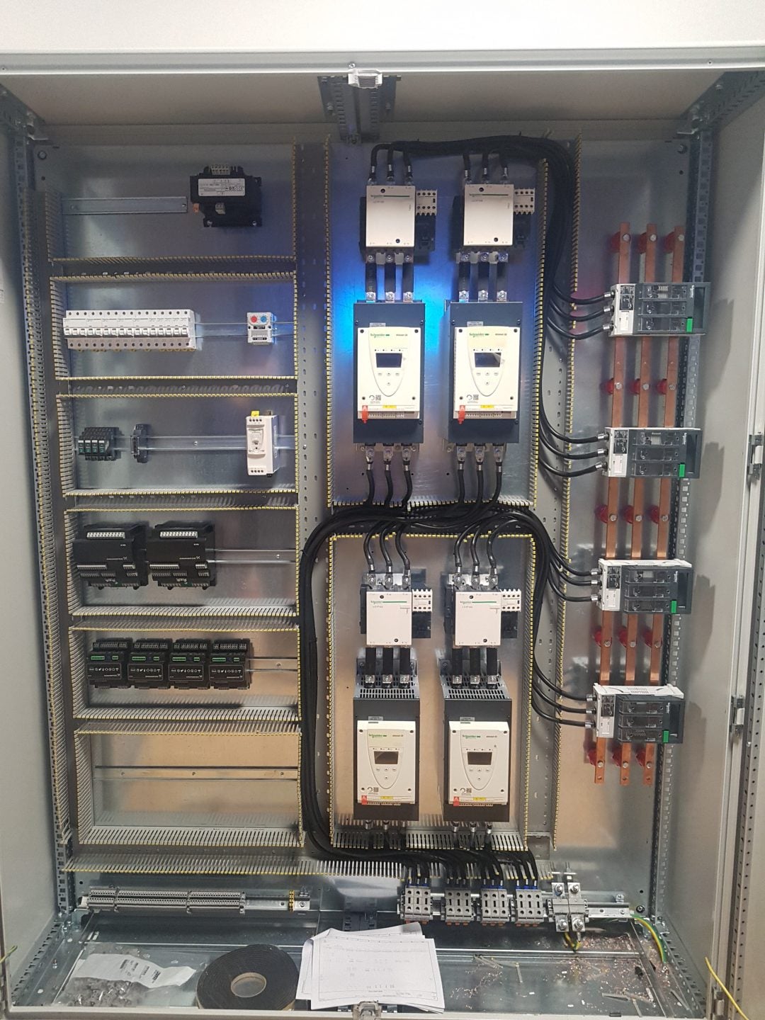 Durres pumping station panel installation
