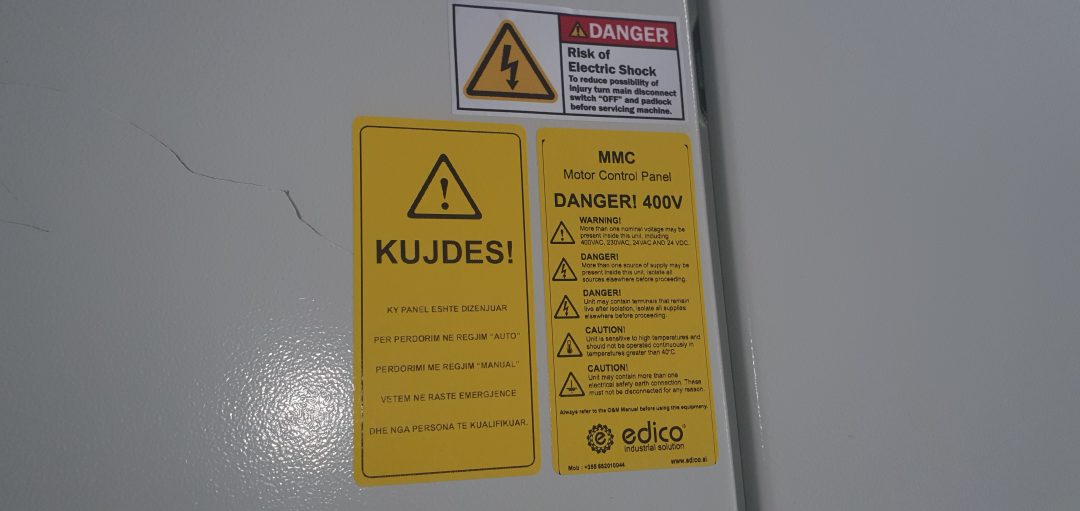 Durres pumping station electrical works