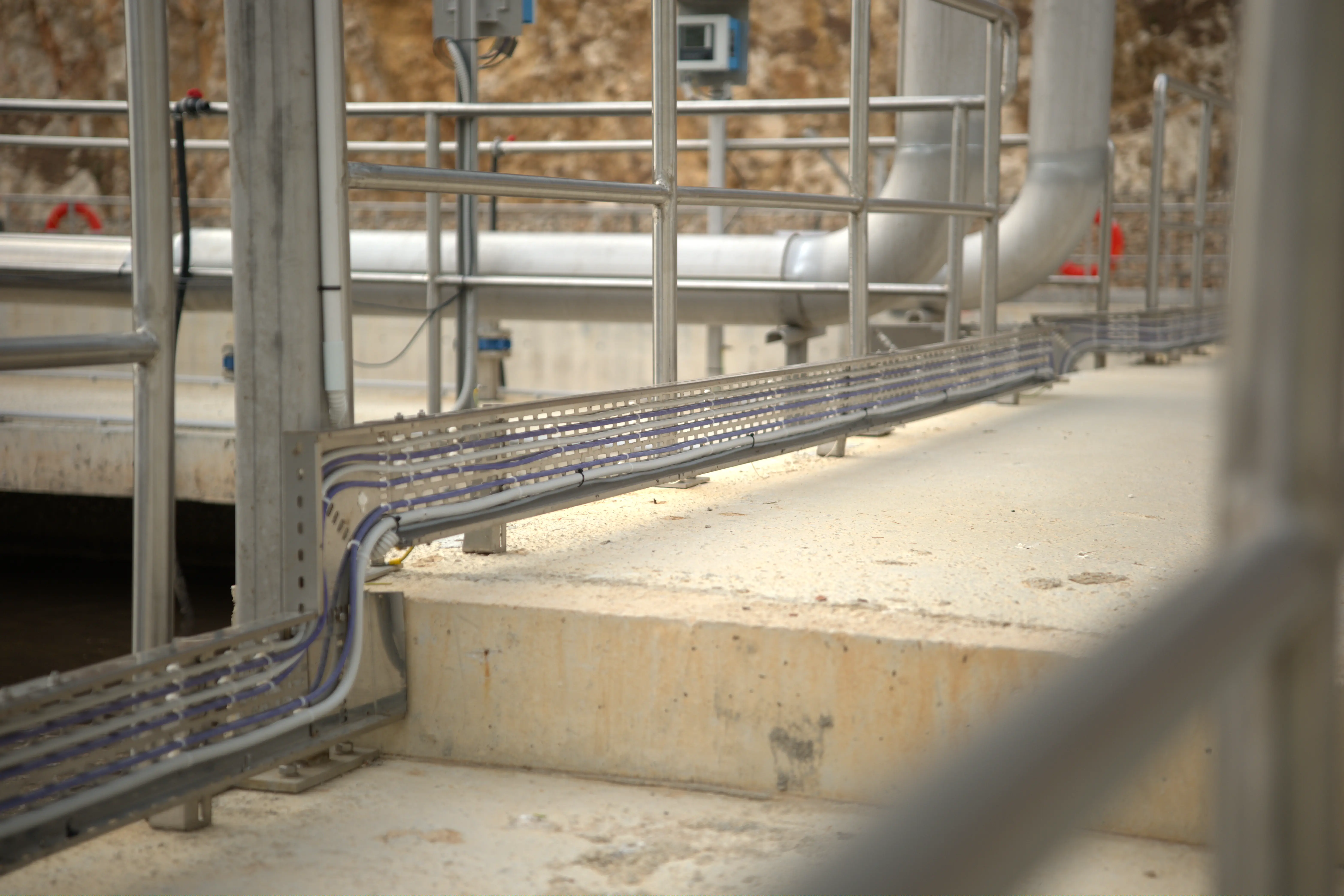 Biological treatment cable routing