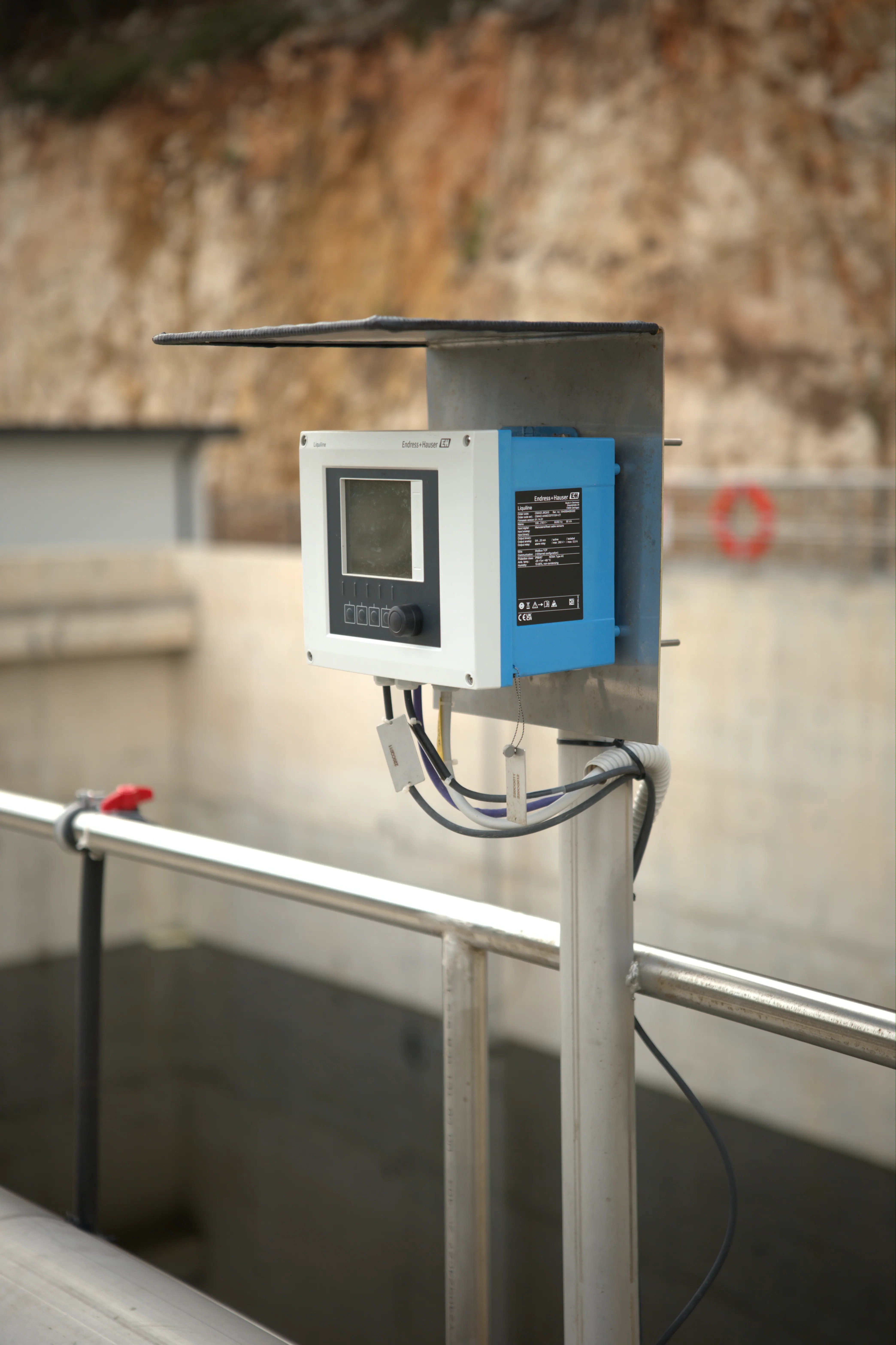 Biological treatment instrumentation sensors close view