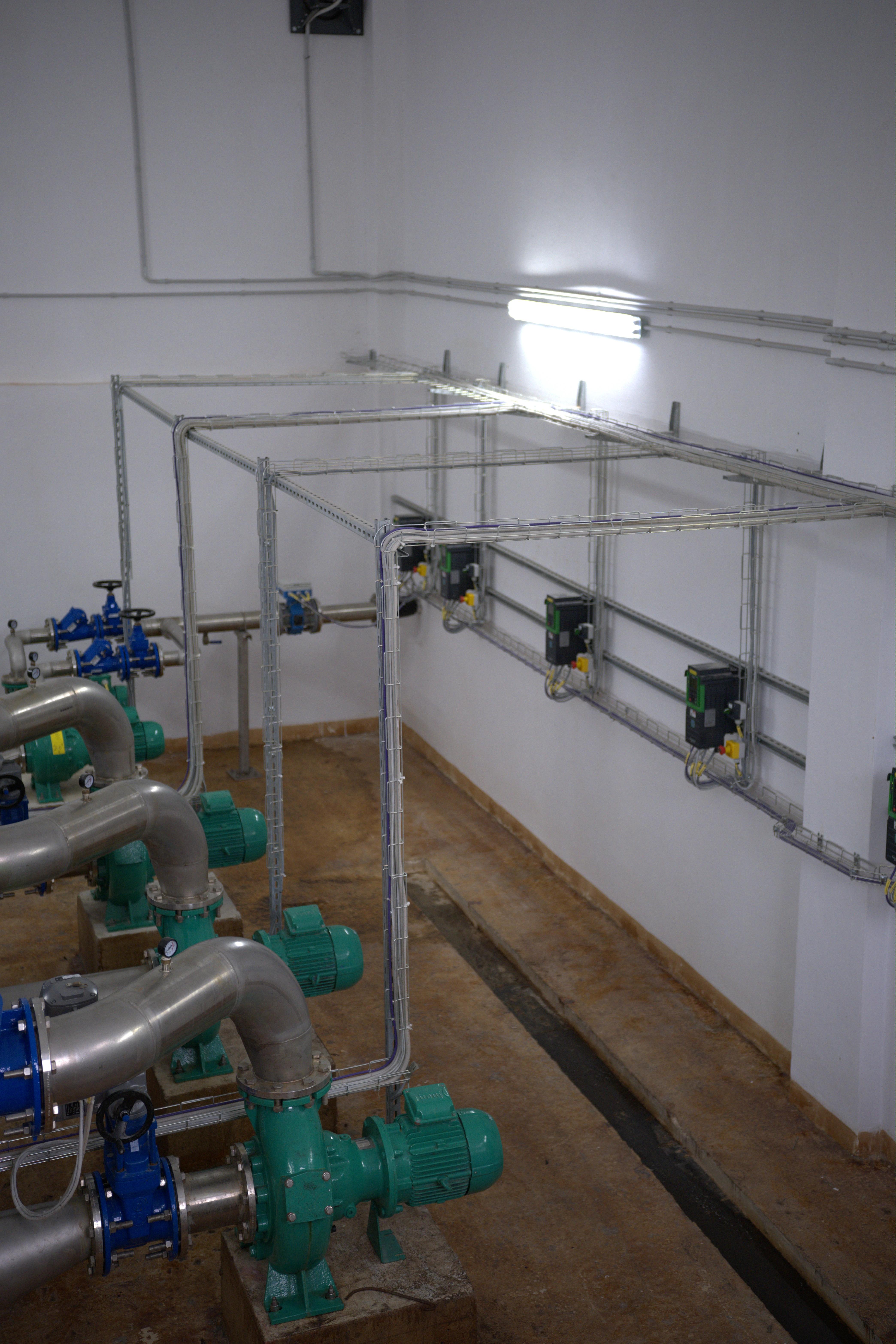 RAS and WAS pumping station building and site area