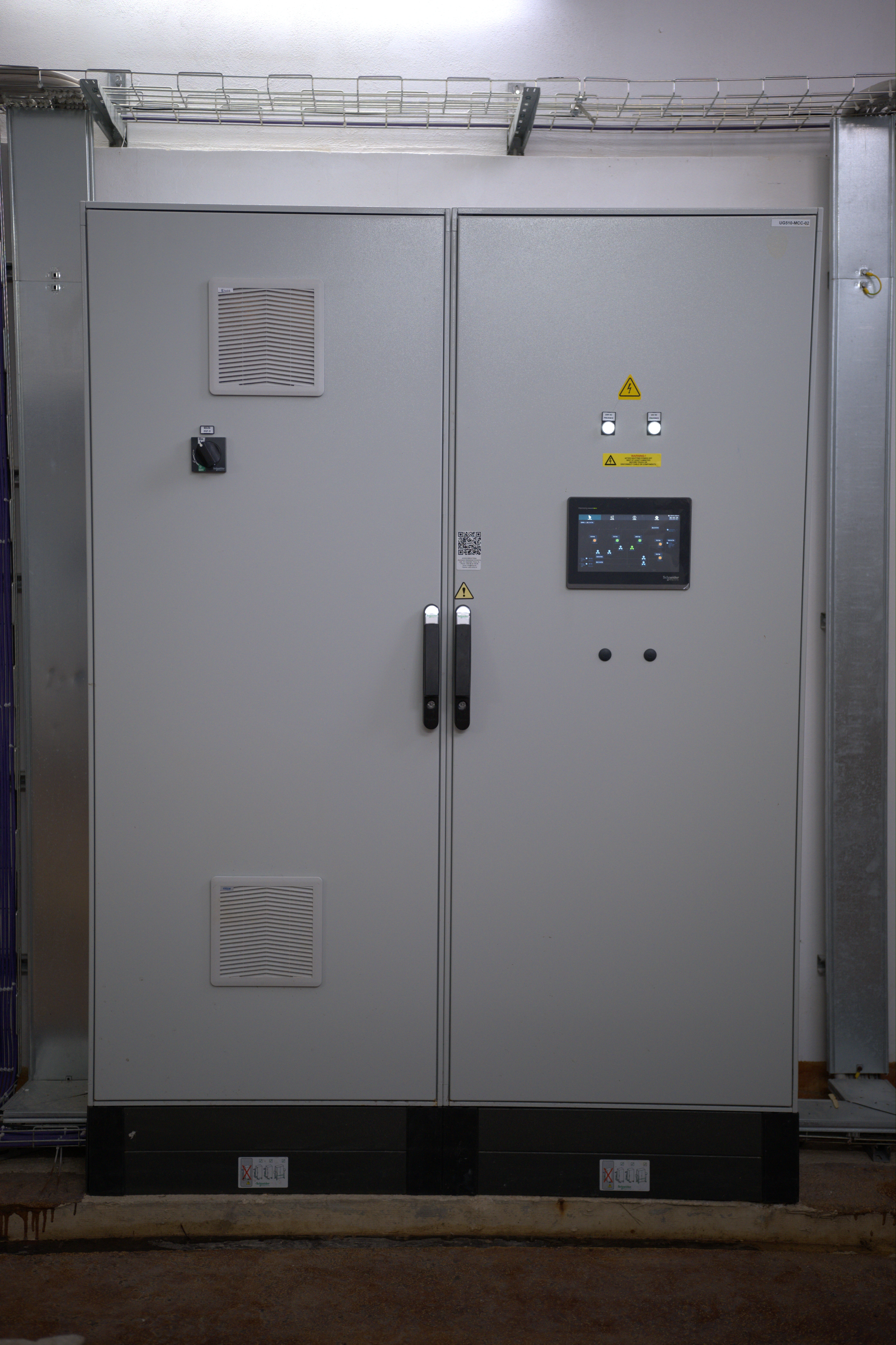 RAS and WAS electrical panel closed view